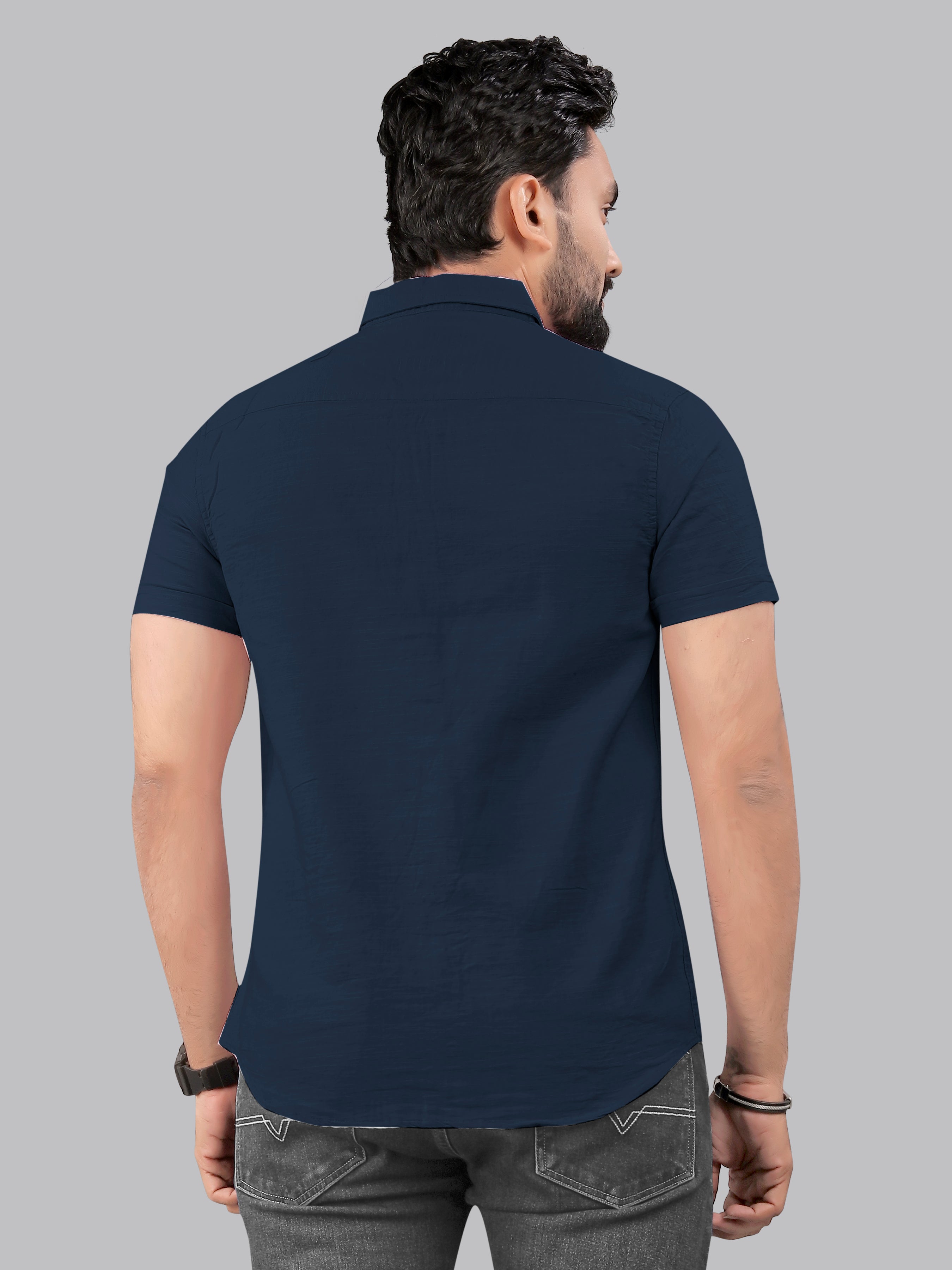 Mens Half Sleeve Cotton Casual Shirt Mens Half Sleeve Cotton Casual Shirt