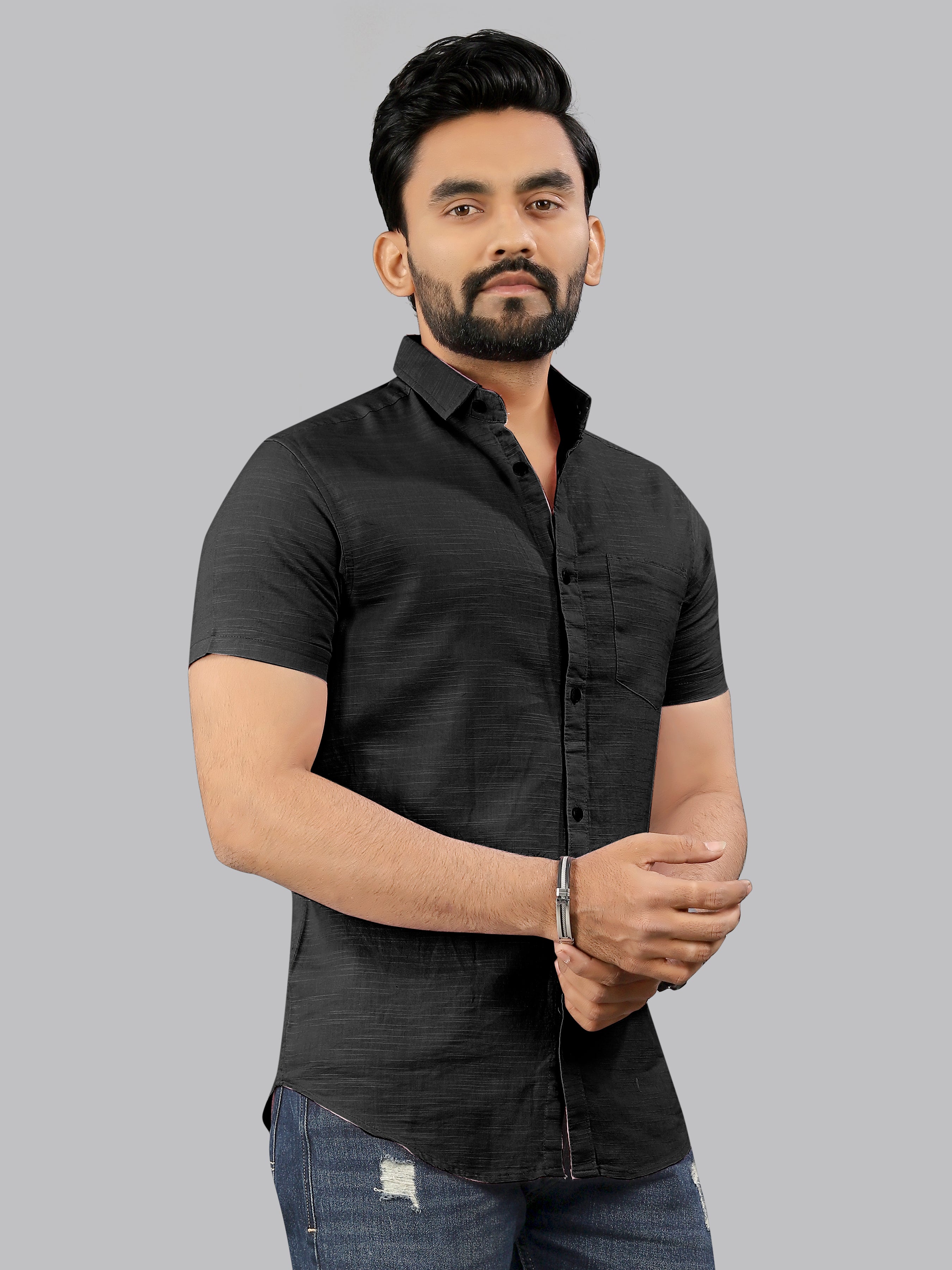 Mens Half Sleeve Cotton Casual Shirt Mens Half Sleeve Cotton Casual Shirt