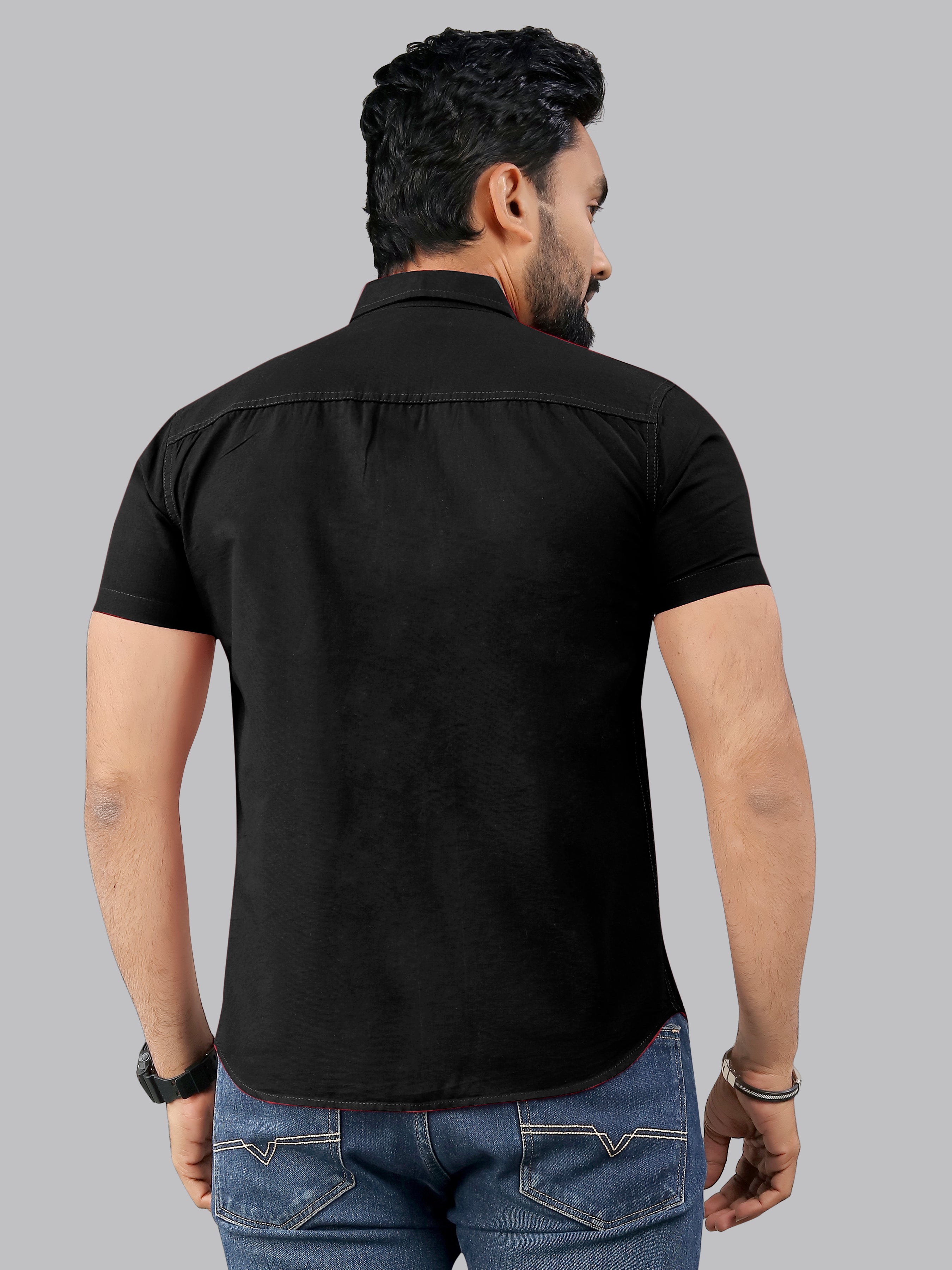 Mens Half Sleeve Cotton Casual Shirt Mens Half Sleeve Cotton Casual Shirt