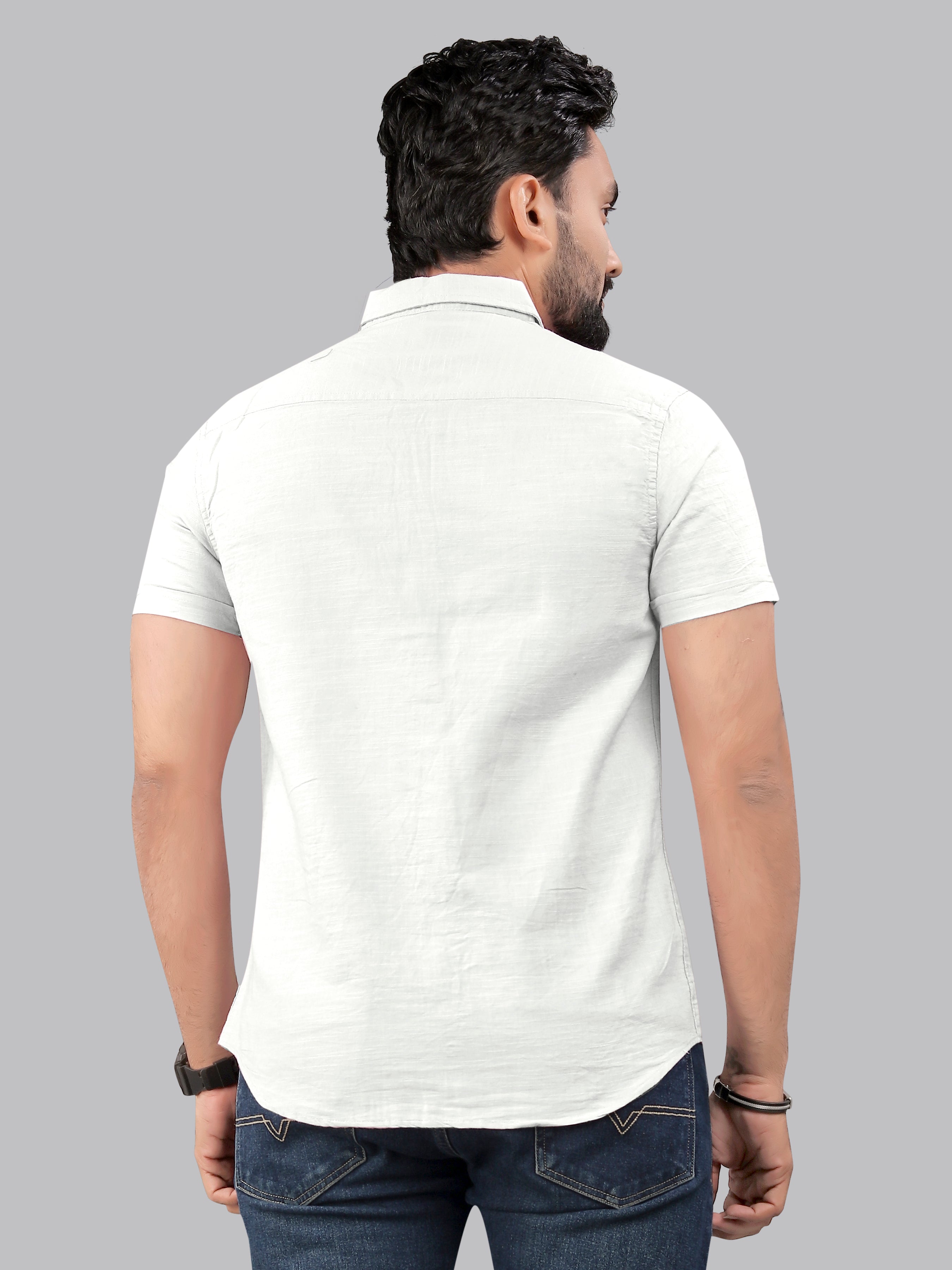Mens Half Sleeve Cotton Casual Shirt Mens Half Sleeve Cotton Casual Shirt