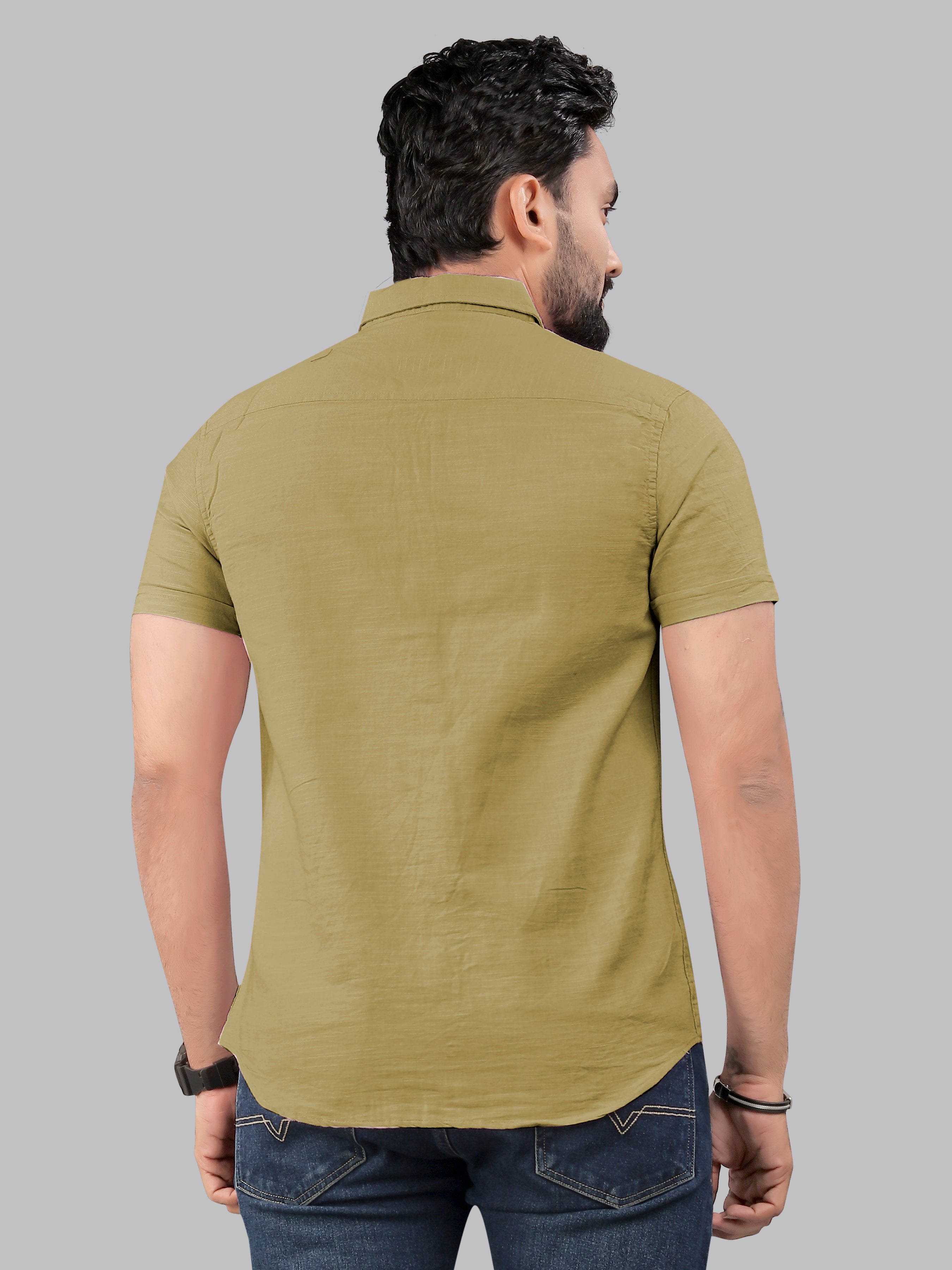 Mens Half Sleeve Cotton Casual Shirt Mens Half Sleeve Cotton Casual Shirt