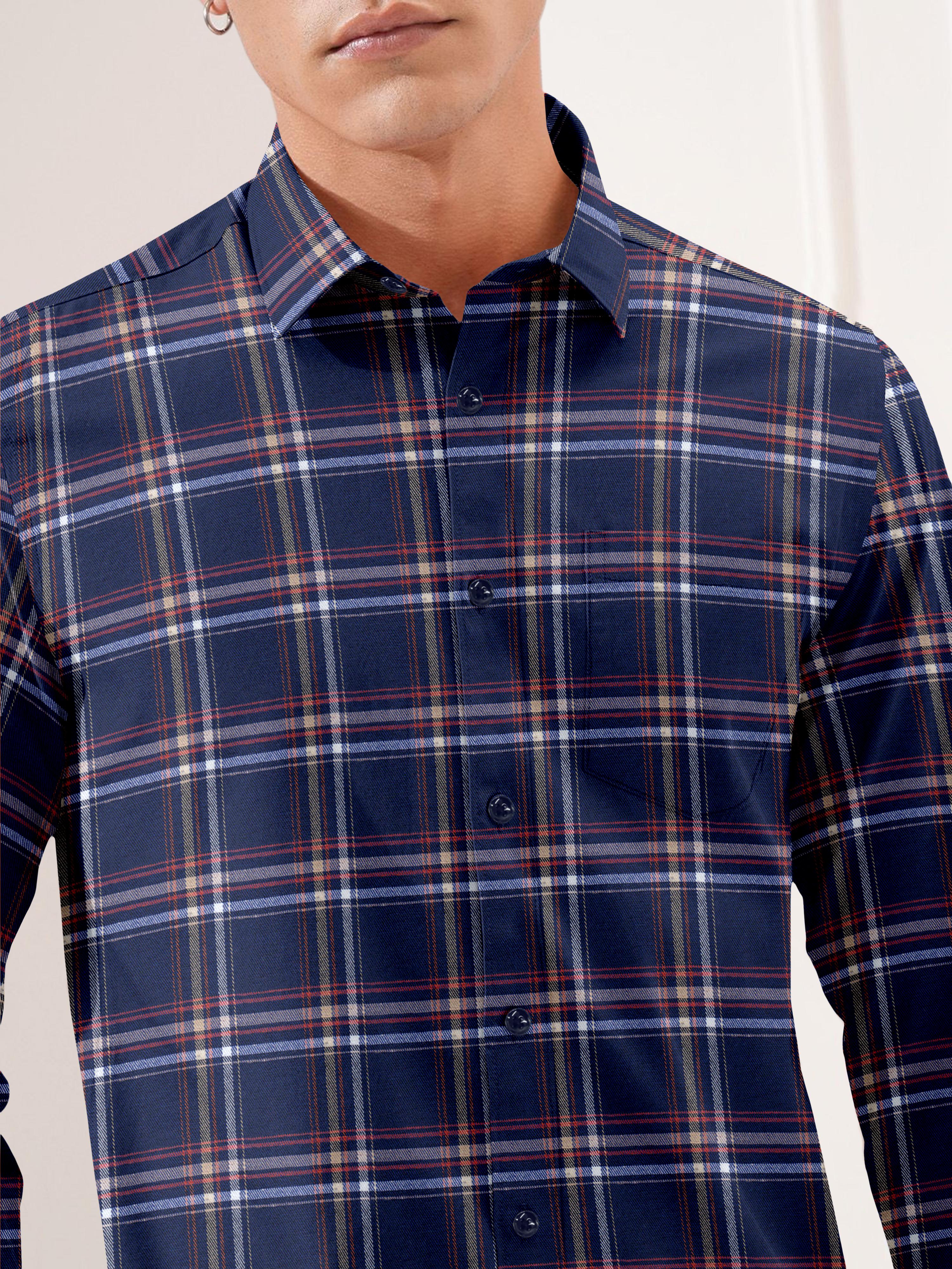 Mens Checkered Casual Shirt Mens Checkered Casual Shirt
