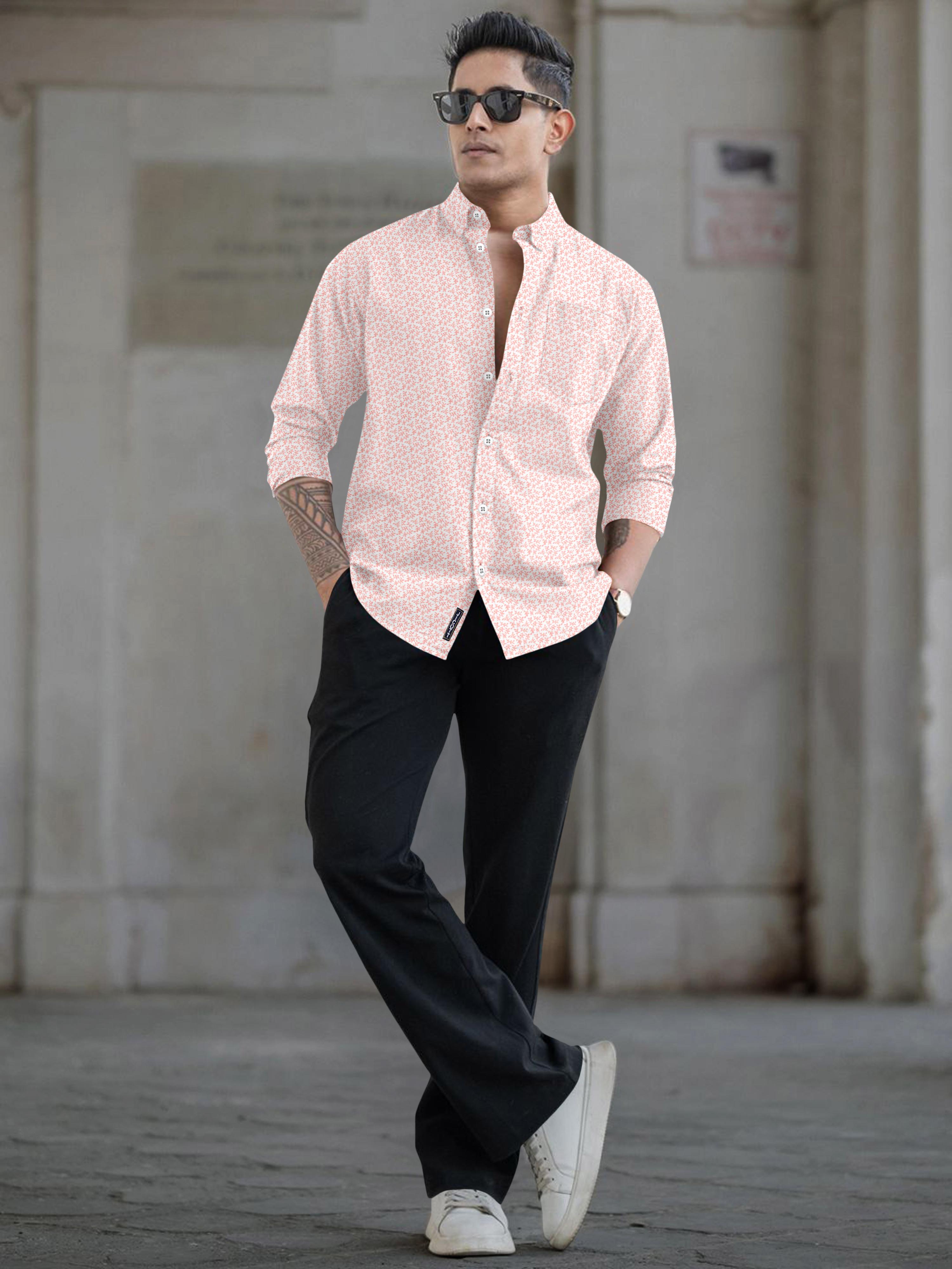 mens casual floral printed shirt mens casual floral printed shirt