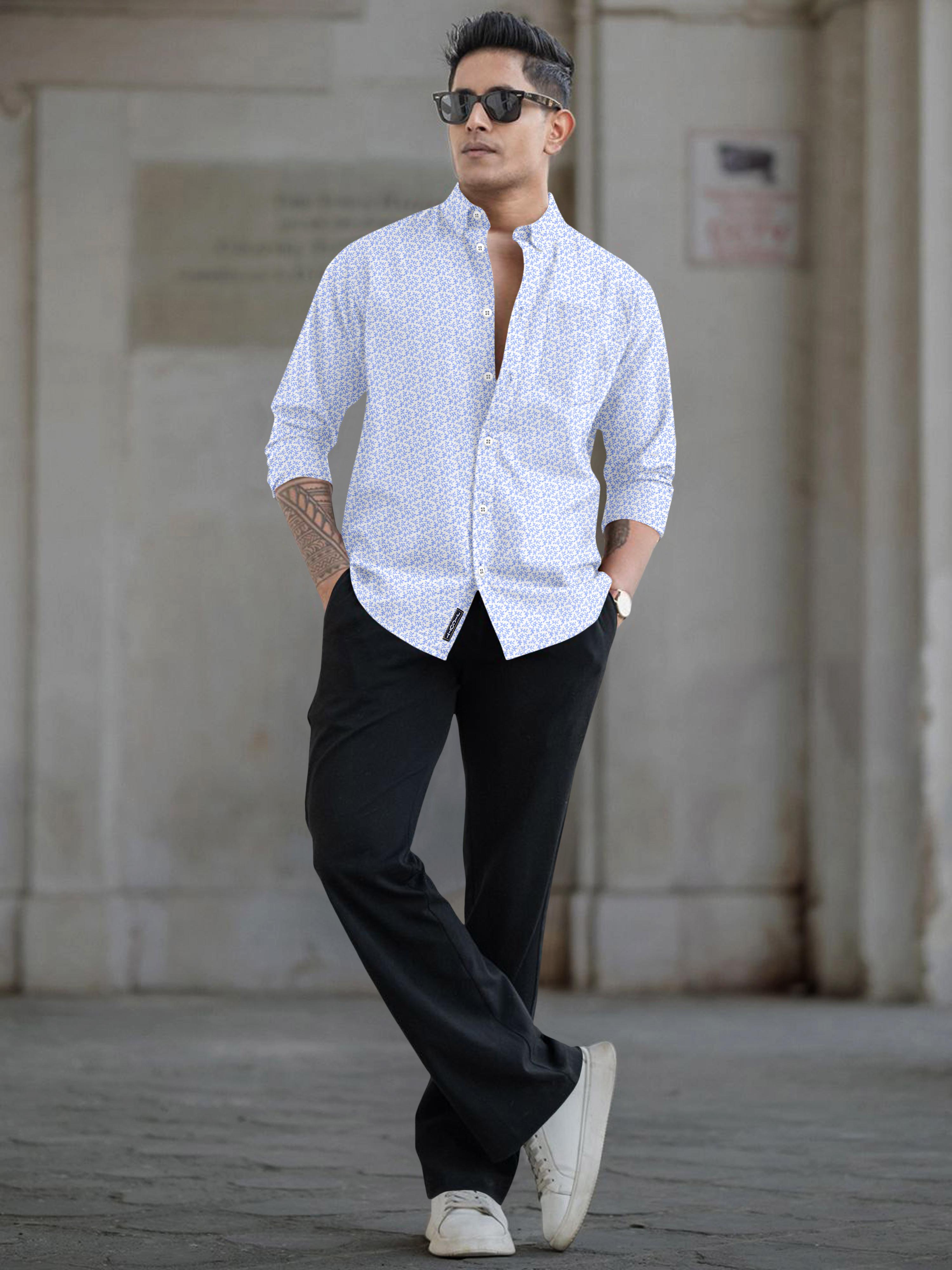 mens casual floral printed shirt mens casual floral printed shirt