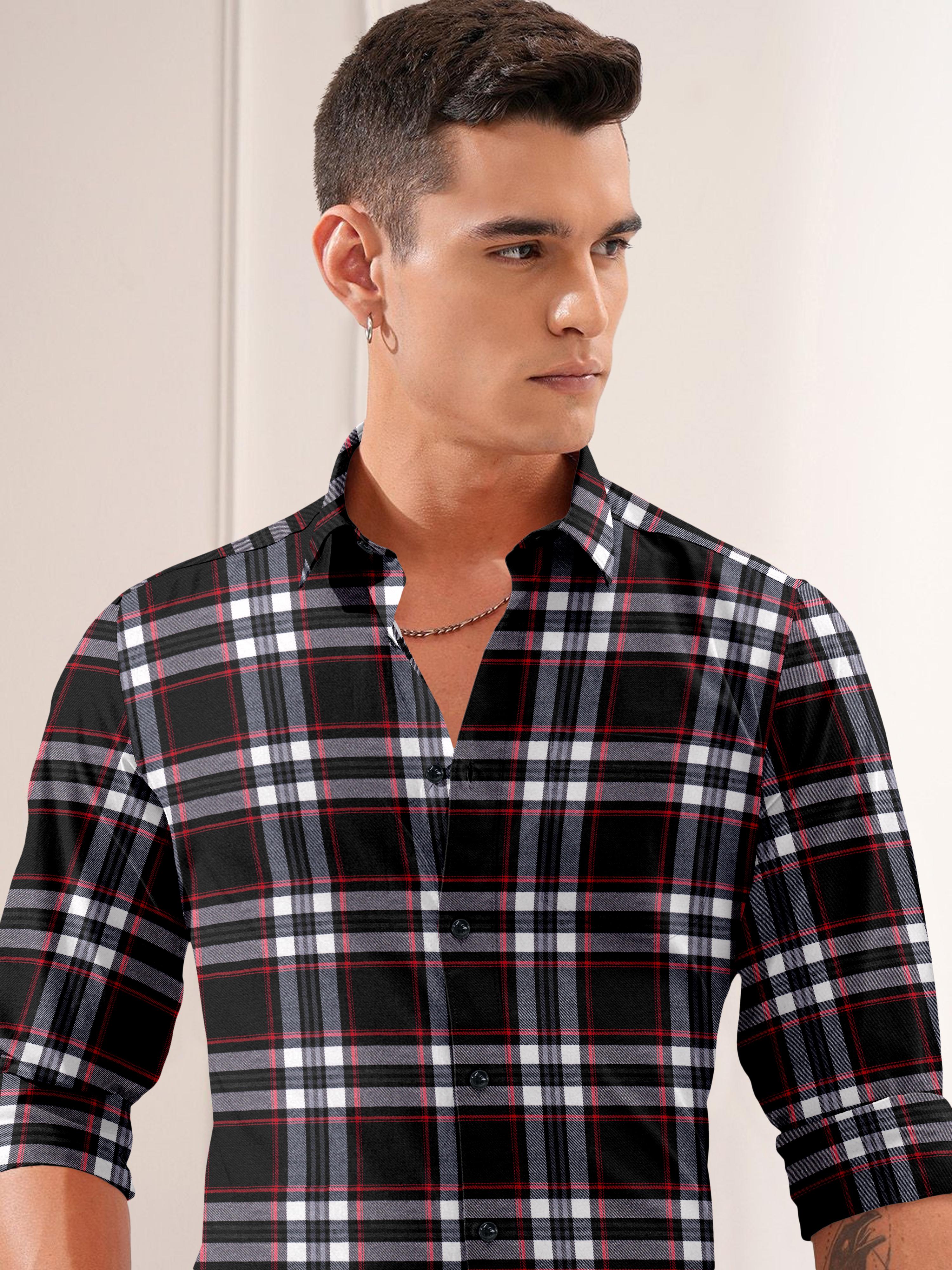 Mens Checkered Full Sleeve casual Shirt Mens Checkered Full Sleeve casual Shirt