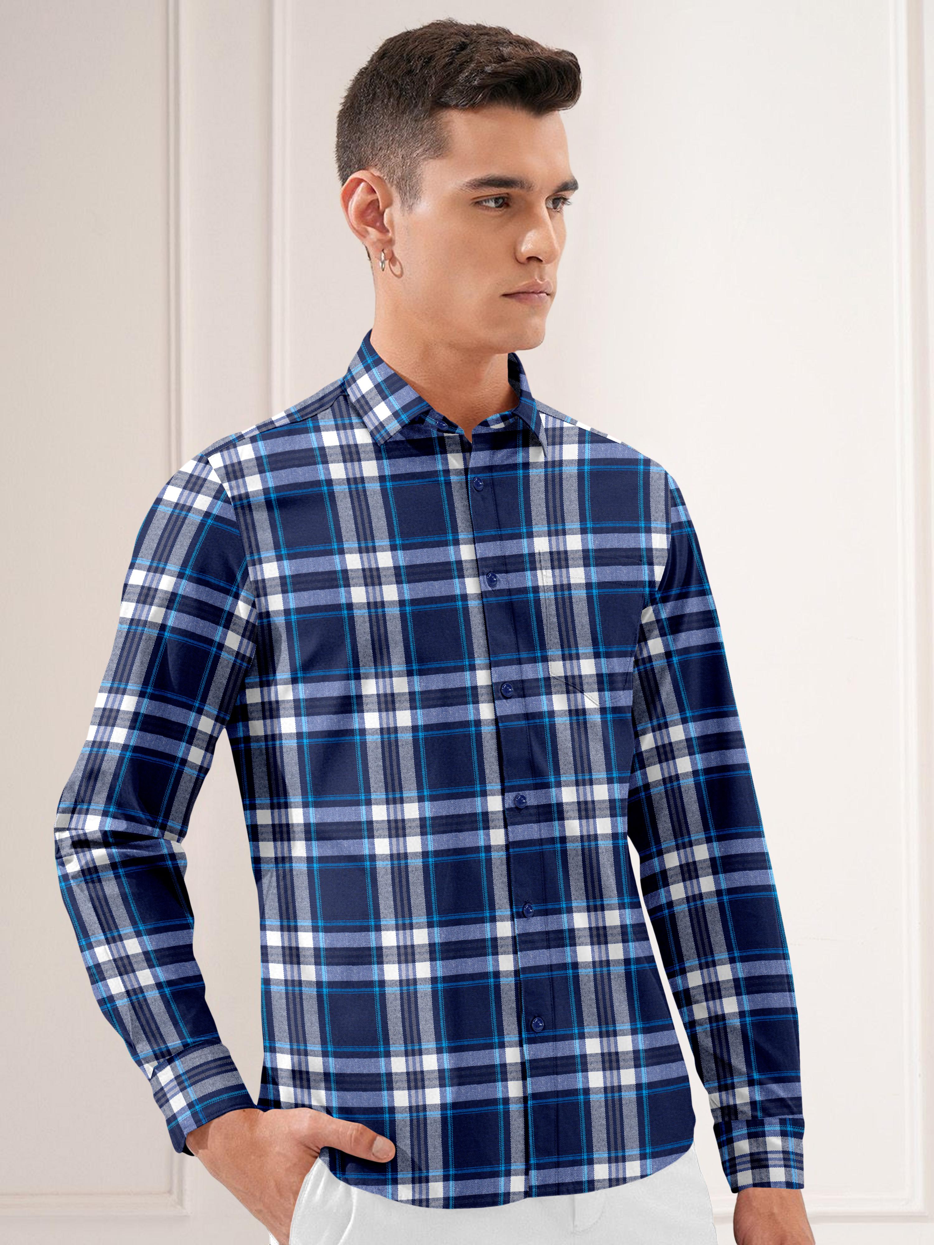 Mens Checkered Full Sleeve casual Shirt Mens Checkered Full Sleeve casual Shirt