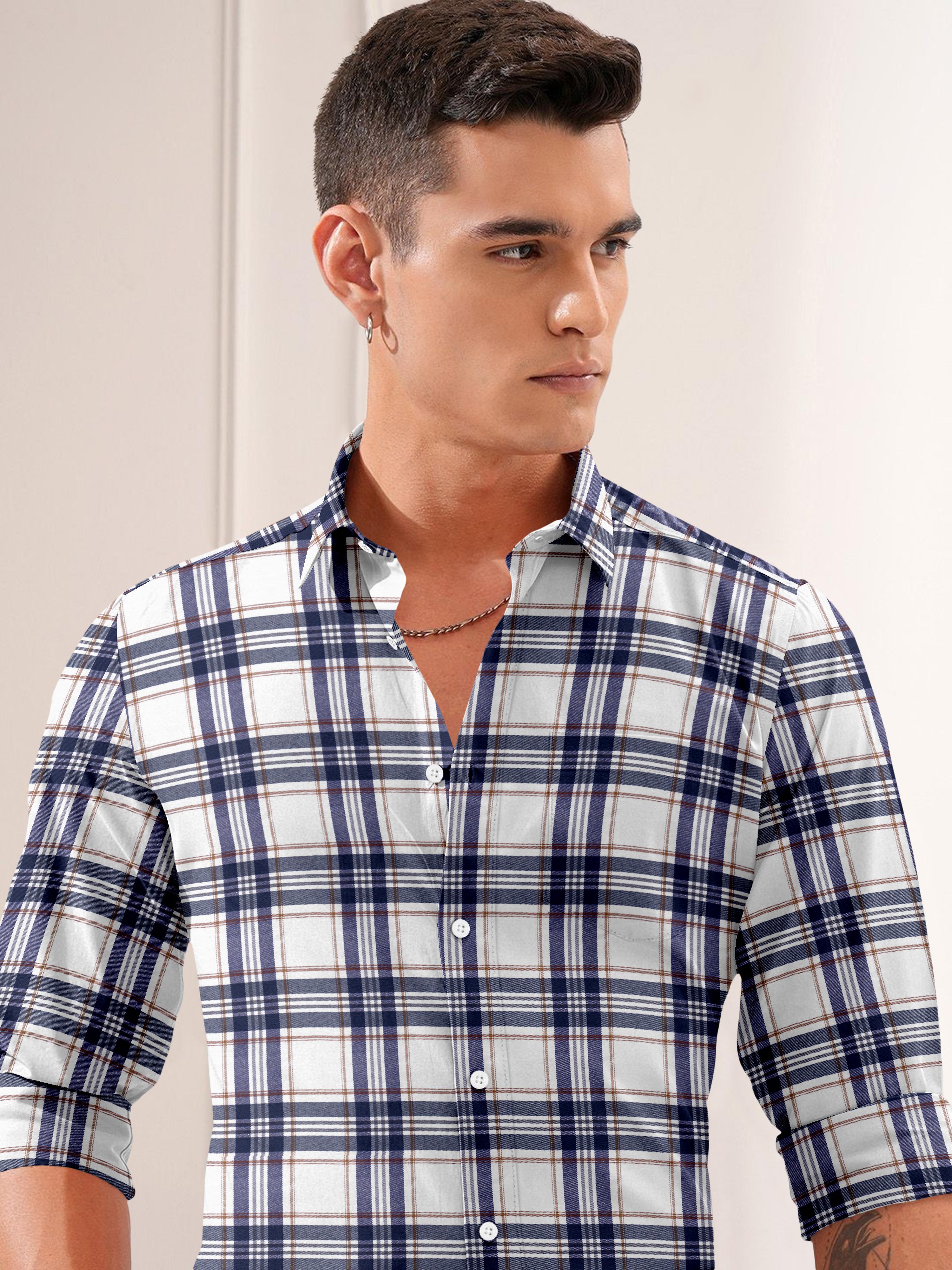 Mens Checkered Full Sleeve casual Shirt Mens Checkered Full Sleeve casual Shirt