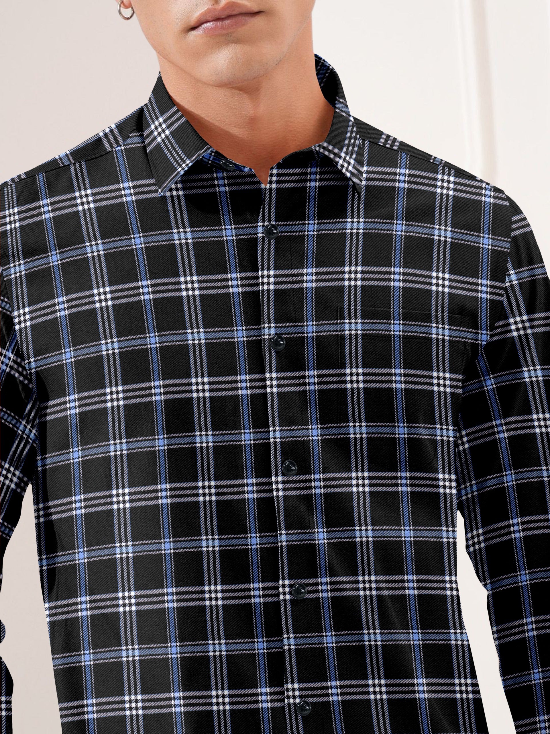 Mens Full Sleeve Checkered Casual Shirt Mens Full Sleeve Checkered Casual Shirt