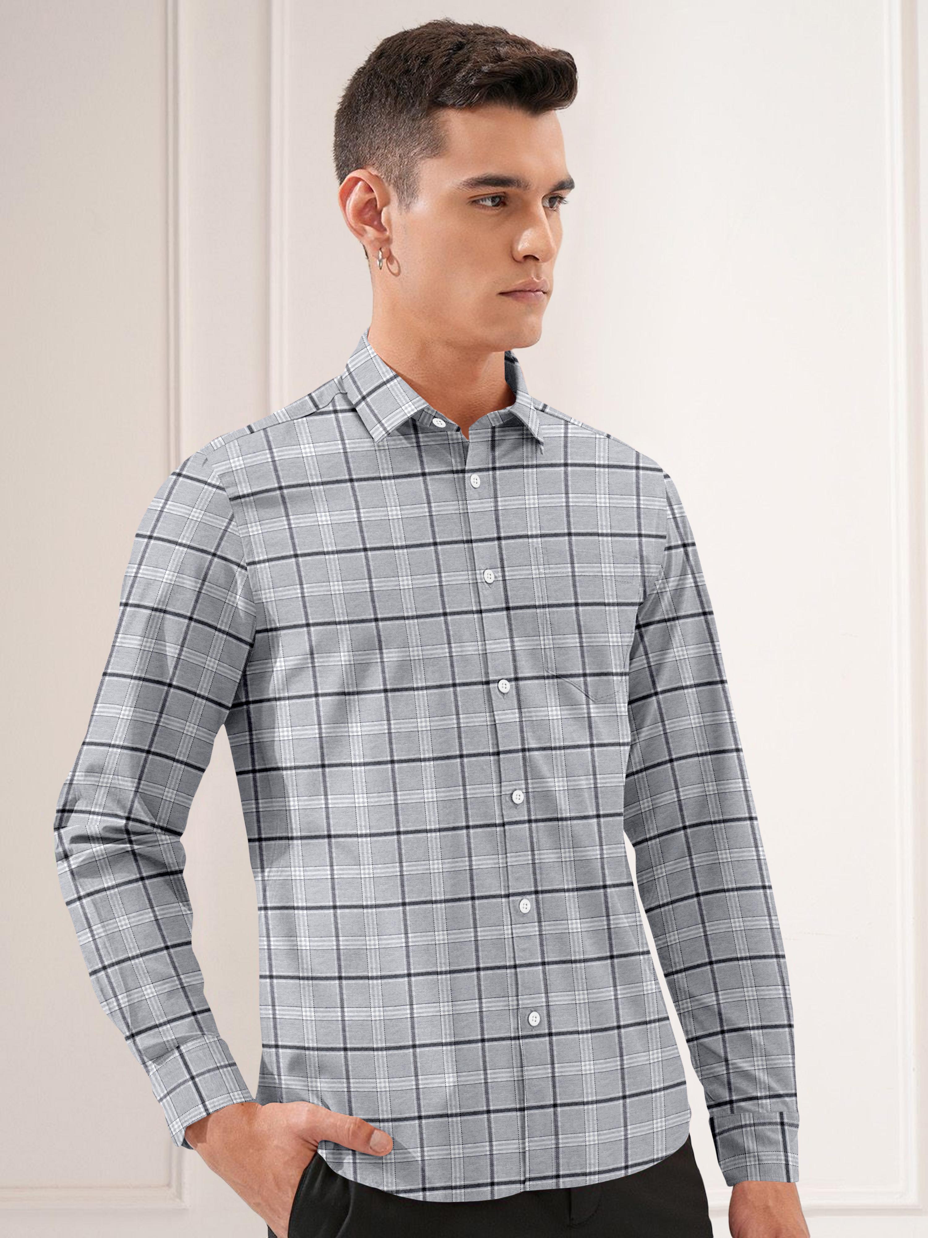 Mens Full Sleeve Checkered Casual Shirt Mens Full Sleeve Checkered Casual Shirt