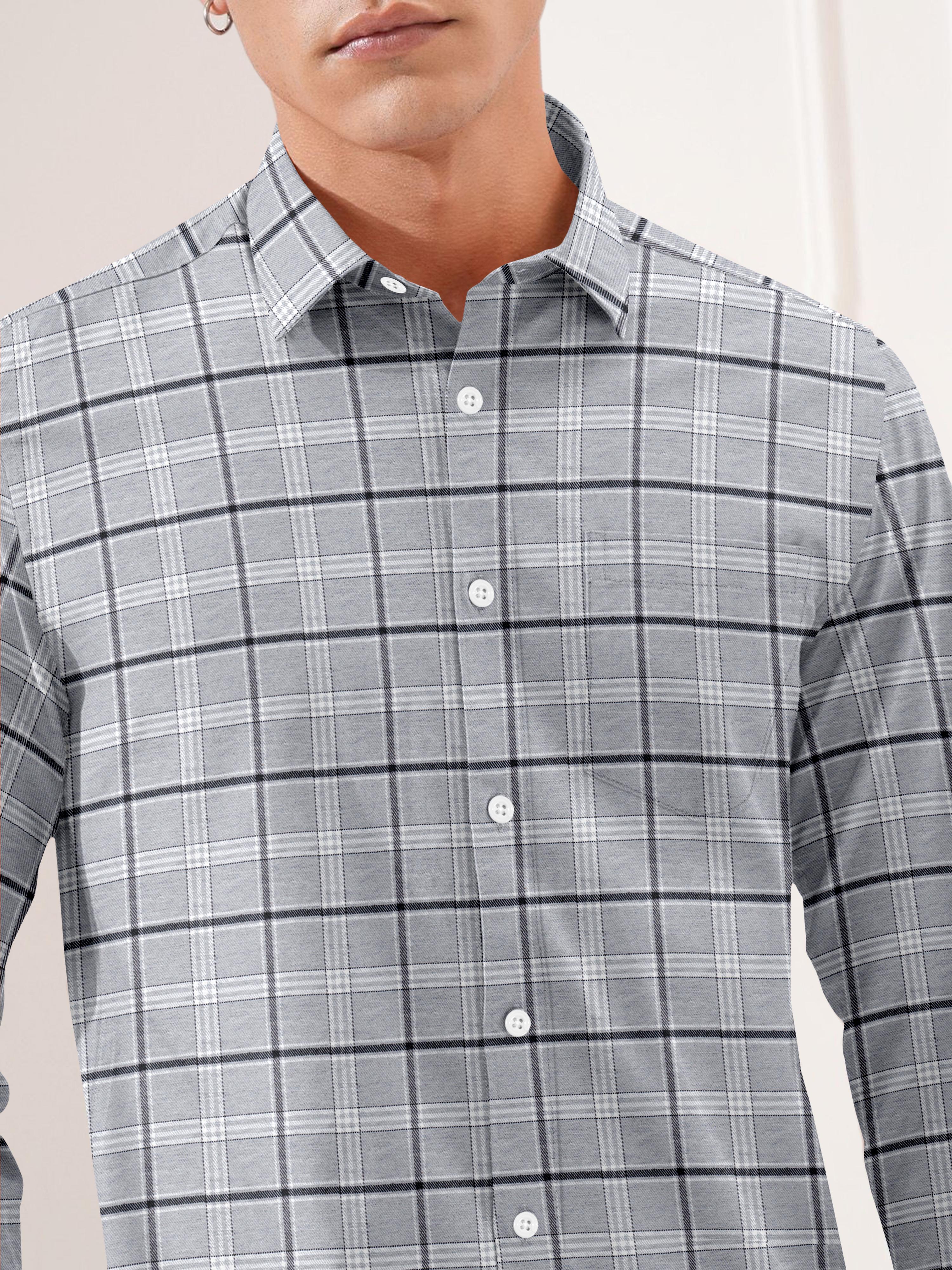 Mens Full Sleeve Checkered Casual Shirt Mens Full Sleeve Checkered Casual Shirt