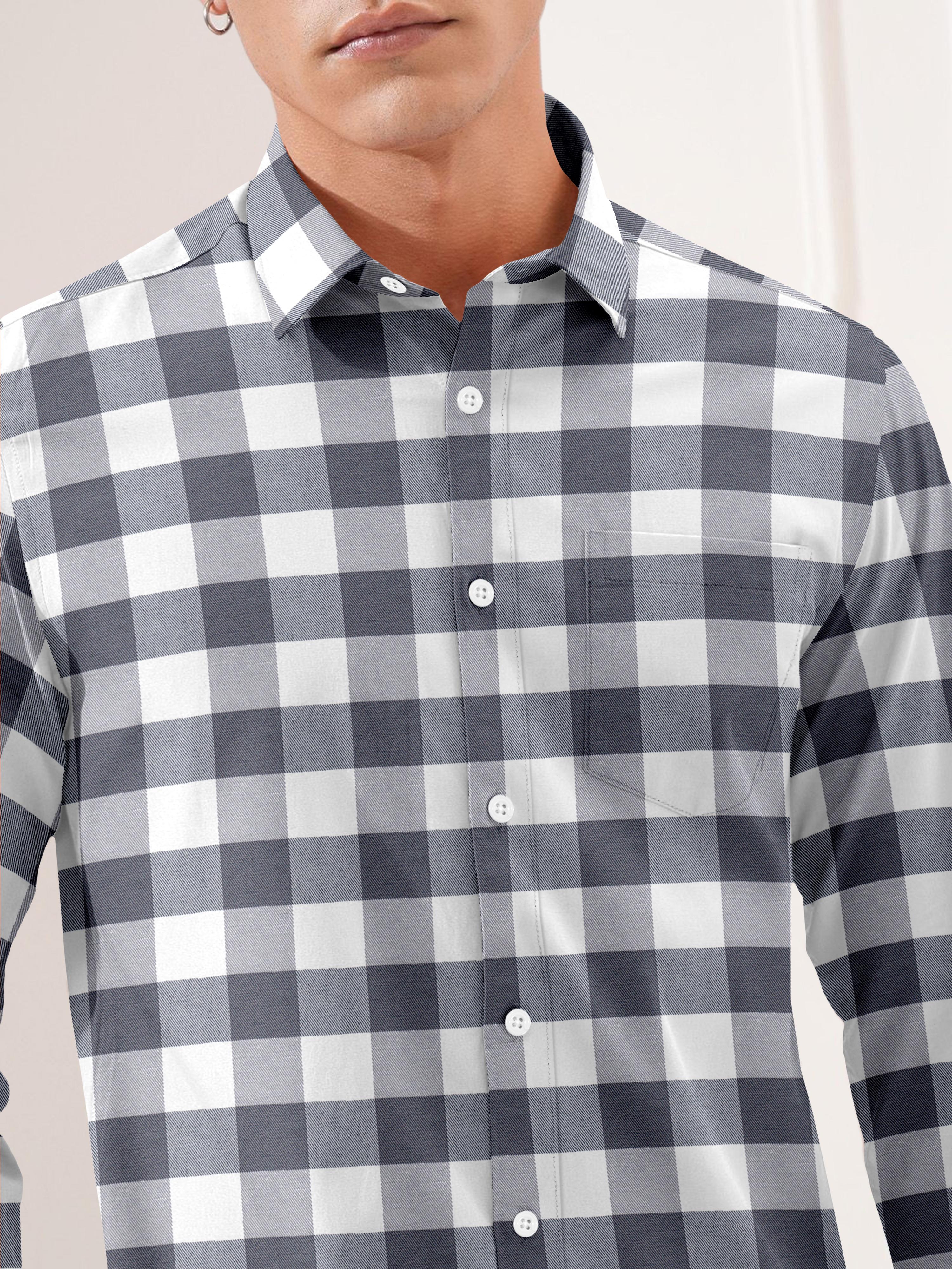Mens Vintage Checkered Casual Shirt Mens Vintage Checkered Casual Shirt