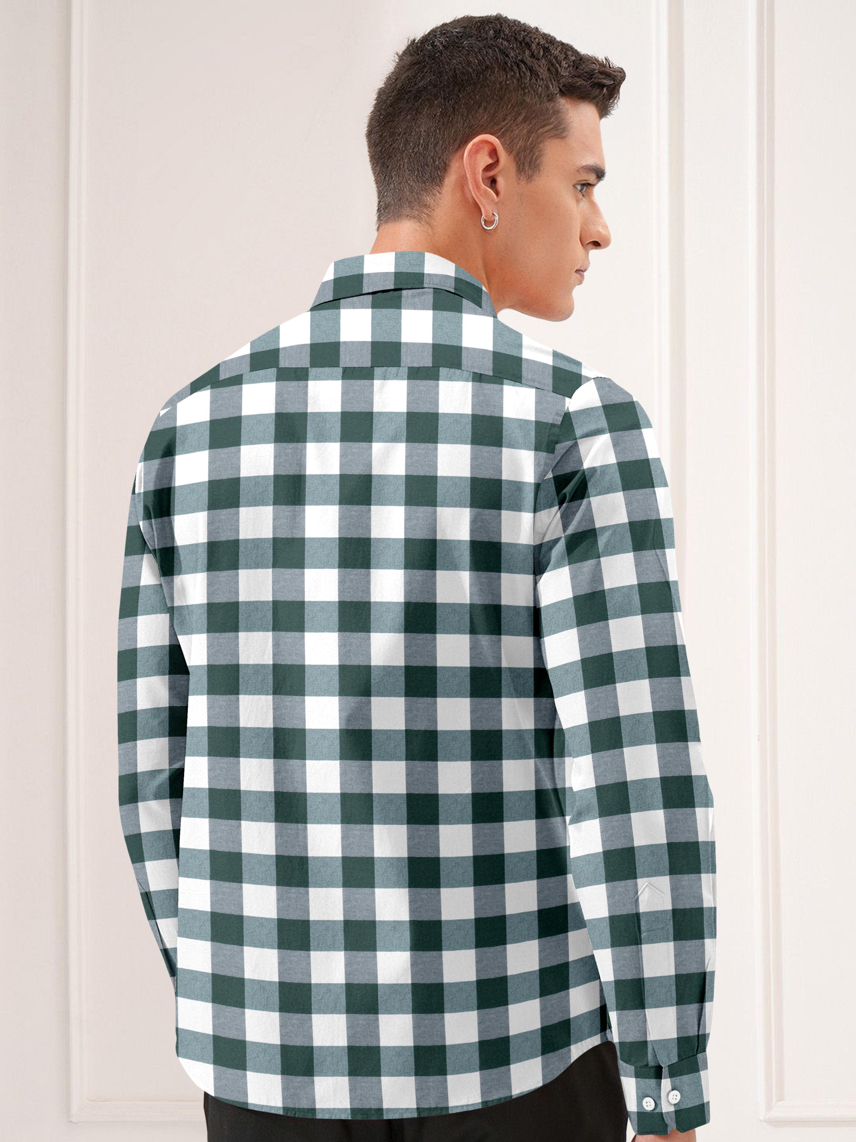Mens Vintage Checkered Casual Shirt Mens Vintage Checkered Casual Shirt