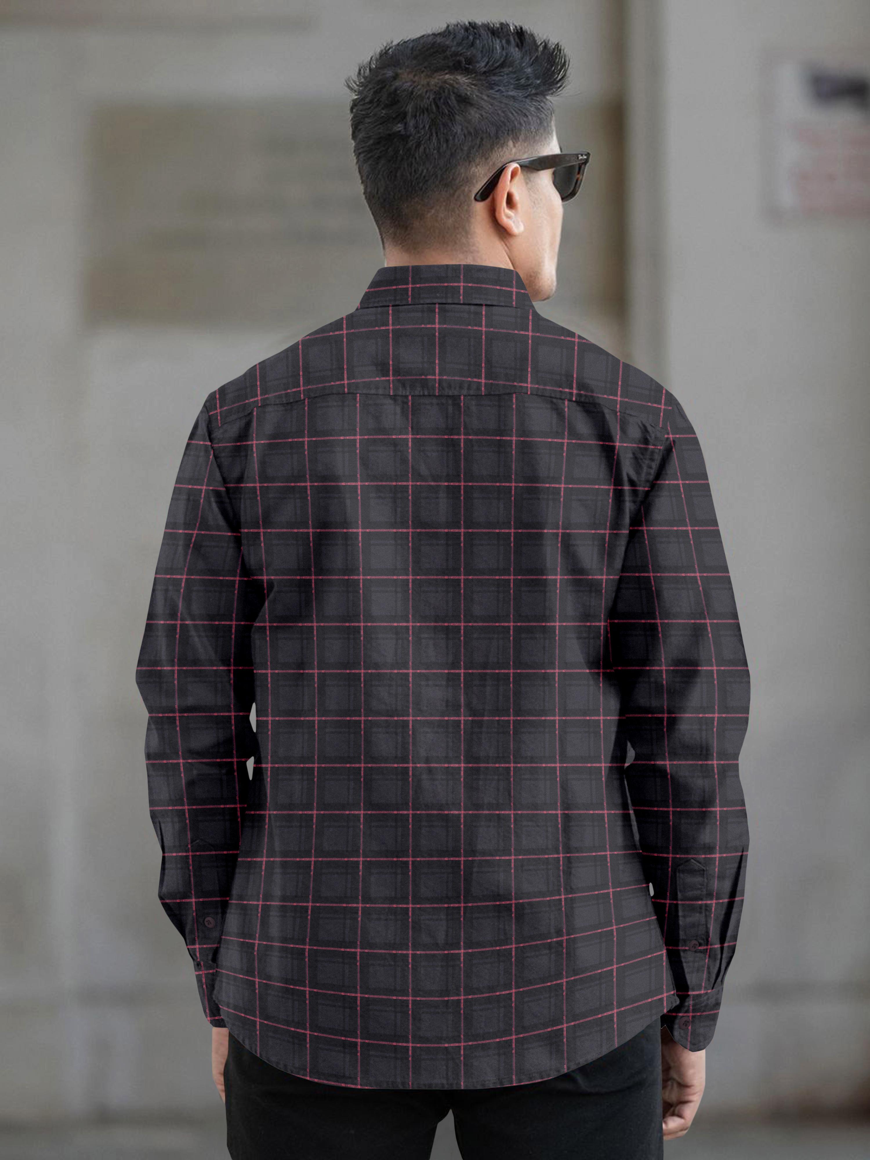 Mens Block Printed Full Sleeve Casual Shirt Mens Block Printed Full Sleeve Casual Shirt
