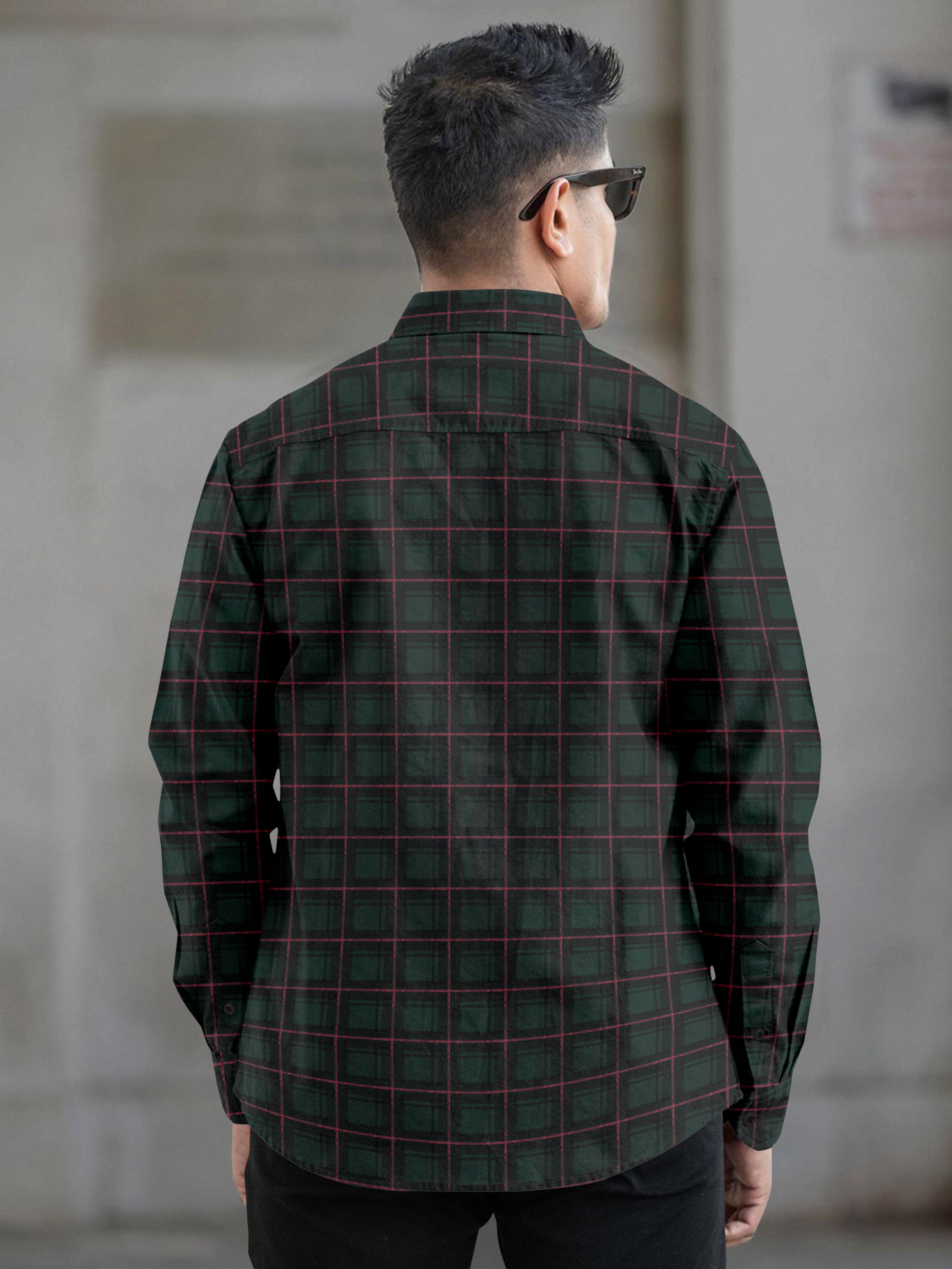 Mens Block Printed Full Sleeve Casual Shirt Mens Block Printed Full Sleeve Casual Shirt