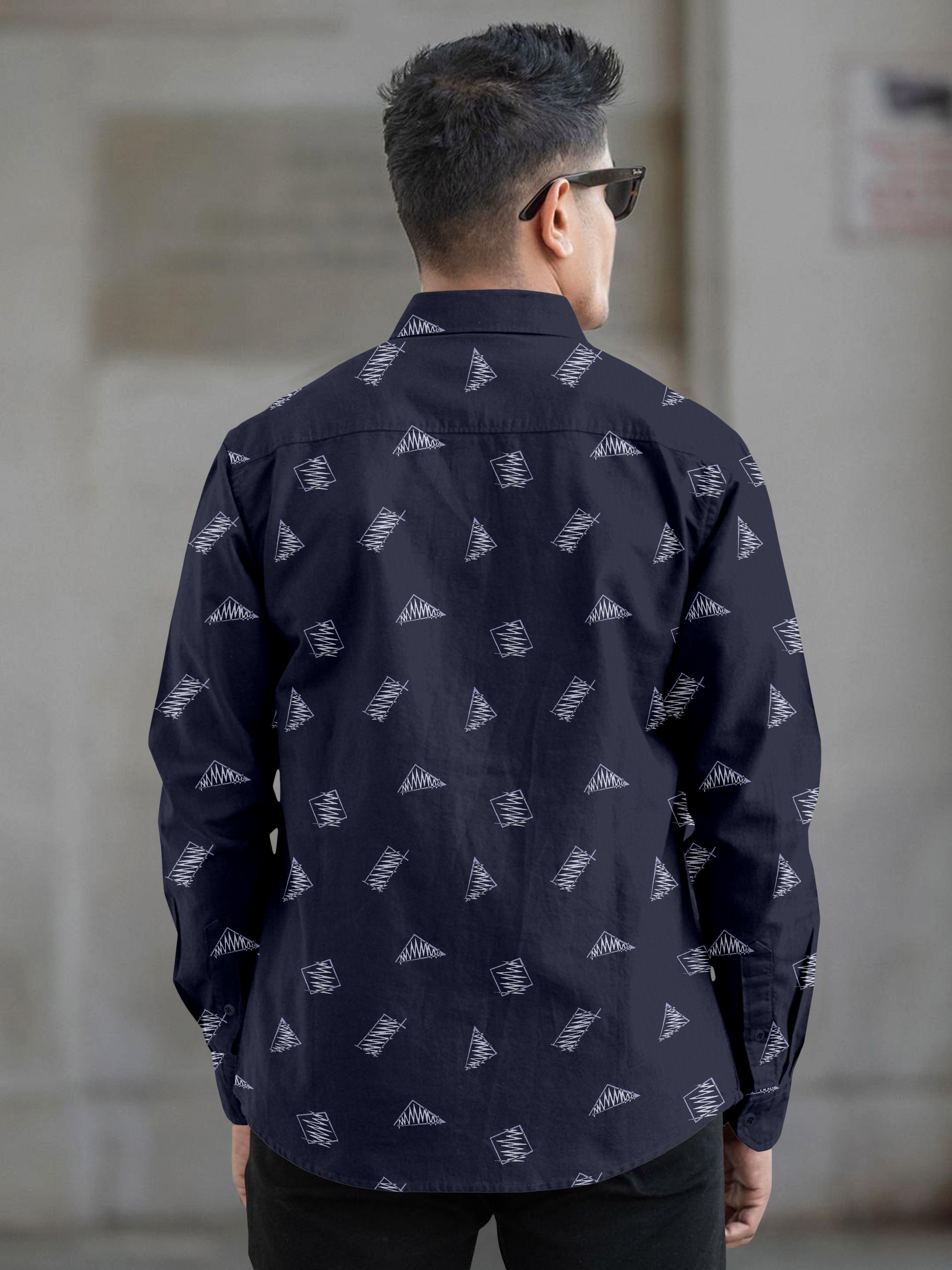 Mens Printed Casual Shirt Mens Printed Casual Shirt