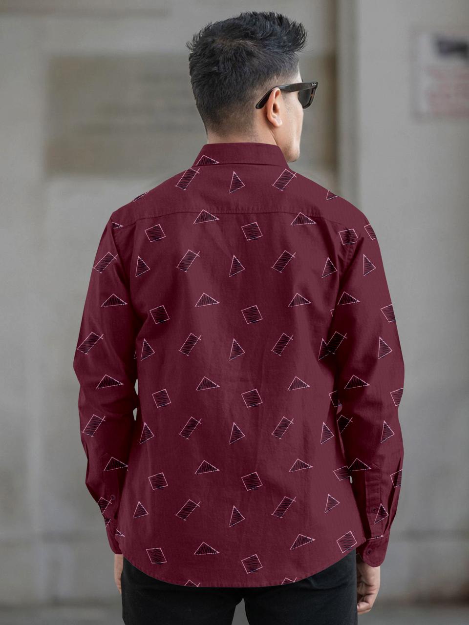 Mens Printed Casual Shirt Mens Printed Casual Shirt