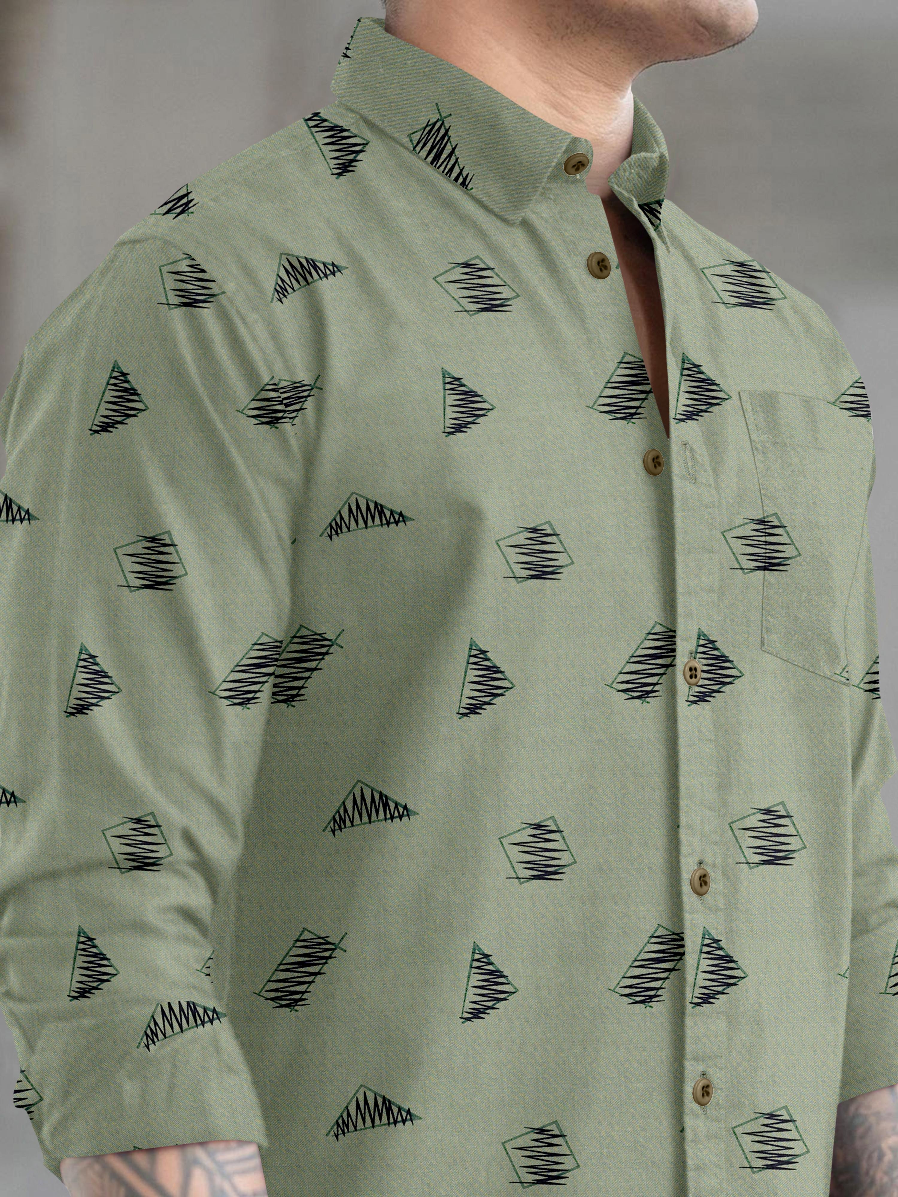 Mens Printed Casual Shirt Mens Printed Casual Shirt